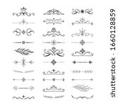 set of hand drawn dividers ... | Shutterstock .eps vector #1660128859