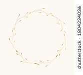 elegant golden wreath with... | Shutterstock .eps vector #1804234036