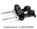 Small photo of Shock Absorber for Auto Front Axle, Gas Pressure, Twin-Tube, Suspension Strut, Bottom Clamp, Top pin