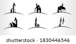 Set Of Vector Church Logo...