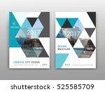 abstract binder art. white a4... | Shutterstock .eps vector #525585709