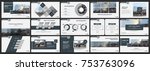 abstract white  gray... | Shutterstock .eps vector #753763096