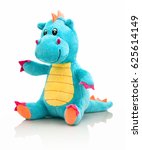 Dragon plushie doll isolated on ...