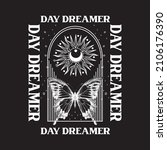 vintage day dreamer slogan... | Shutterstock .eps vector #2106176390
