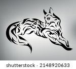 sketch tribal fox tattoo.... | Shutterstock .eps vector #2148920633