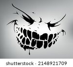 vector drawing of a scary face. ... | Shutterstock .eps vector #2148921709