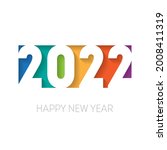 happy new year 2022. vector... | Shutterstock .eps vector #2008411319