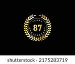 87th anniversary celebration... | Shutterstock .eps vector #2175283719