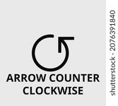 Arrow Counter Clockwise Vector...