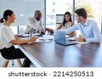 Small photo of Business people shaking hands, thank you meeting and consulting, hiring or agreement deal, partnership goal or office onboarding. Welcome handshake, promotion opportunity or corporate support success