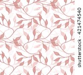 leaves seamless pattern | Shutterstock .eps vector #421474540
