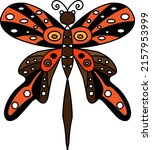 cute colorful butterfly on a... | Shutterstock .eps vector #2157953999