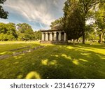 Small photo of Springfield, Illinois, USA, May 27, 2023, The Governor Tanner Mausoleum of 1901 at Oak Ridge Cemetery. John Riley Tanner was the 21st Governor of the U.S. state of Illinois.