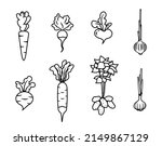 vegetables doodle drawing... | Shutterstock .eps vector #2149867129