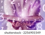 Astrology and numerology concept background.