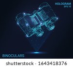 hologram binoculars. a... | Shutterstock .eps vector #1643418376