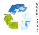 Illustration recycling symbol...