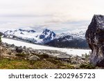 Small photo of Hike to the Overlord Glacier lookout point near Whistler in Canada