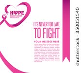 breast cancer awareness pink... | Shutterstock .eps vector #350051540