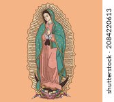 Our Lady Of Guadalupe Colored...