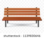 Vector Bench Isolated. Park...