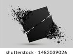 square black stone with... | Shutterstock .eps vector #1482039026
