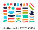 set of different shape ribbon... | Shutterstock .eps vector #1982855816