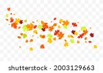 autumn falling leaves isolated... | Shutterstock .eps vector #2003129663