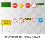 set of road signs isolated on... | Shutterstock .eps vector #548272636