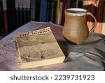 Small photo of Brixham UK. December17th 2022. Early copy of The Hobbit. illustrated front cover design by the author J. R. R. Tolkien. Publication date: 21 September 1937.