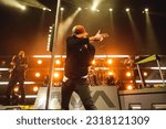 Small photo of New York, New York- October 23 2021: Tom Delonge of Angles and Airwaves at Hammerstein Ballroom