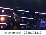 Small photo of New York City, New York - October 23 2021: David Kennedy of Angels And Airwaves at Hammerstein Ballroom