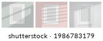 realistic mockup picture frame... | Shutterstock .eps vector #1986783179
