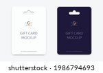 mockup realistic gift card with ... | Shutterstock .eps vector #1986794693