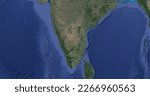 Small photo of South India Satellite Map Geography World map Relief map indian subcontinent