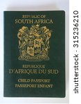 a child south african passport | Shutterstock . vector #315236210