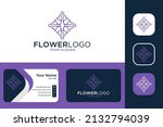flower geometry luxury logo... | Shutterstock .eps vector #2132794039