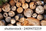 Stack of sawn logs background....