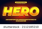 hero 3d text effect. neon text... | Shutterstock .eps vector #2112185210