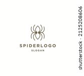 spider logo icon flat design... | Shutterstock .eps vector #2125208606