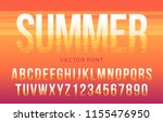 vector summer font made of sun... | Shutterstock .eps vector #1155476950