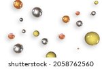 3d rendering of a set of bright ... | Shutterstock . vector #2058762560