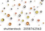 3d rendering of a set of bright ... | Shutterstock . vector #2058762563