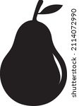 pear icon. isolated pear... | Shutterstock .eps vector #2114072990