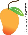 mango logo vector icon... | Shutterstock .eps vector #2114077079