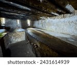 Small photo of Stone Town Zanzibar - Feb 4 2024: An underground holding pen for 50 slaves in the old Slave Market, Stone Town, Zanzibar, Tanzania.