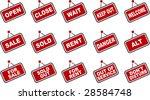 vector icons pack   red series  ... | Shutterstock .eps vector #28584748