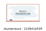presentation school project at... | Shutterstock .eps vector #2158416939