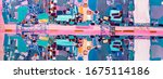 oil painting fragment  abstract ... | Shutterstock . vector #1675114186