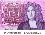 Jonathan Swift, Portrait from Ireland 10 Pounds 1976 Banknotes.

